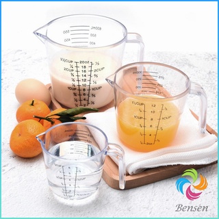 Bensen ถ้วยตวง ทนร้อน ถ้วยตวงพลาสติก เหยือกตวง มีด้ามจับ  Graduated measuring cup