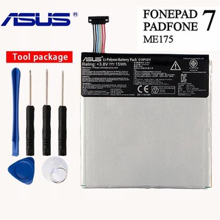 Original แบตเตอรี่ ASUS FONEPAD 7 ME175 ME175CG K00Z K00S  ASUS C11P1311 แบตเตอรี่สำหรับ  3910mAh