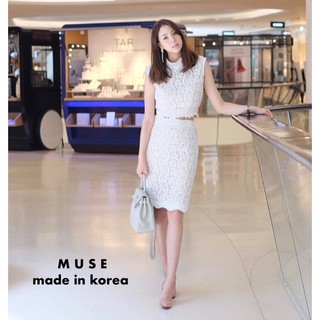 เสื้อลูกไม้+กระโปรง