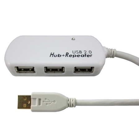 ATEN 4-Port USB 2.0 Extender Hub 12m. ขยายสัญญาณ USB Hub 4 ports USB Extension 12 เมตร รุ่น UE2120H 