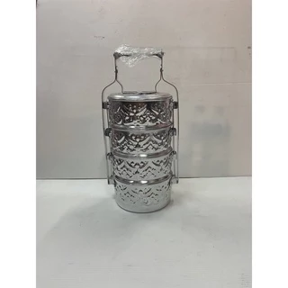 ปิ่นโตอลูมิเนียมลายไทย ขนาด 14/4