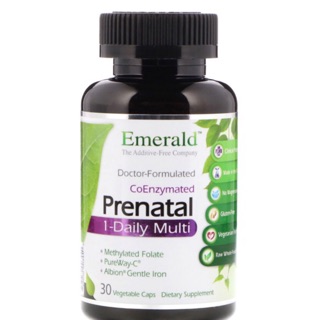 Prenatal วิตามินขณะตั้งครรภ์ หรือให้นมบุตร Raw Whole-Food Based 30 capsules