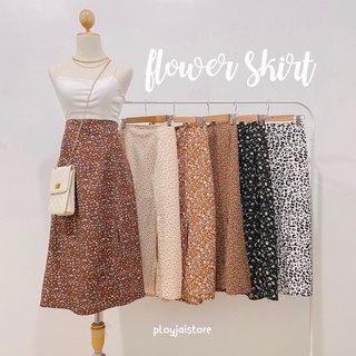 flower skirt กระโปรงยาวลายดอก