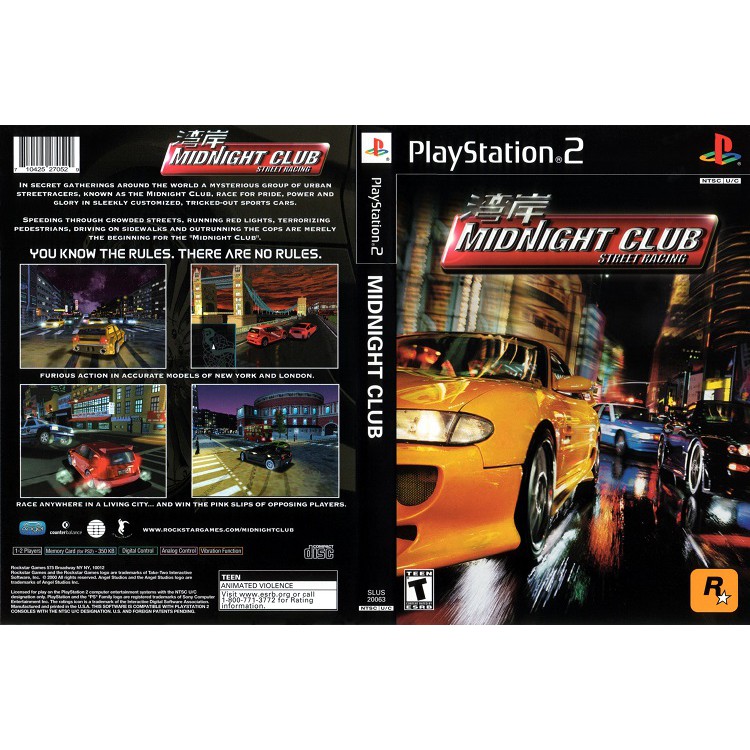 MIDNIGHT CLUB 1 [PS2 US : CD 1 Disc]