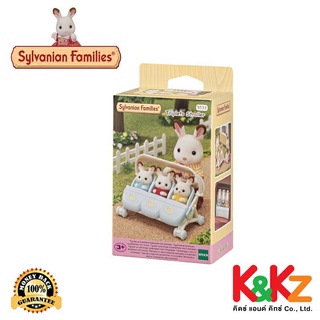 Sylvanian Families Triplets Stroller / ซิลวาเนียน แฟมิลี่ รถเข็นแฝดสาม