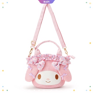Kawaii Sanrio My Melody Hello Kitty กระเป๋าเดินทาง การ์ตูนสาน กระเป๋าสะพายไหล่ กระเป๋าเป้สะพายหลัง กระเป๋าถือ กระเป๋าดินสอ [RAIN]