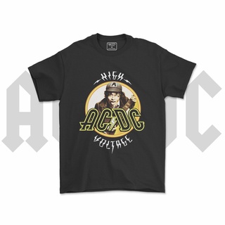 คอลูกเรือเสื้อยืดคอกลมAcdc เสื้อยืด / ACDC BAND Clothing / METAL ROCK BAND Clothing / V2ผ้าฝ้ายแท้