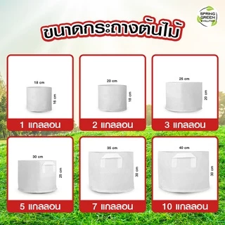 กระถางผ้า สีขาว กระถางผ้าปลูกต้นไม้ ถุงปลูกต้นไม้ กระถางต้นไม้ GBW Gallon ของแท้จาก SGE