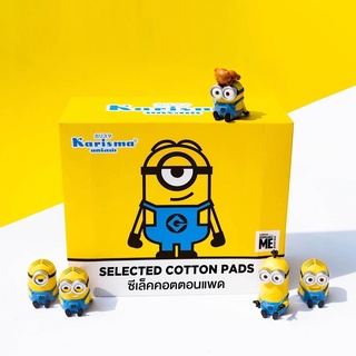 Karisma Selected Cotton Pads 90 Pads Minion แคริสม่า สำลีเช็ดเครื่องสำอาง คอลเลคชั่น มินเนี่ยน