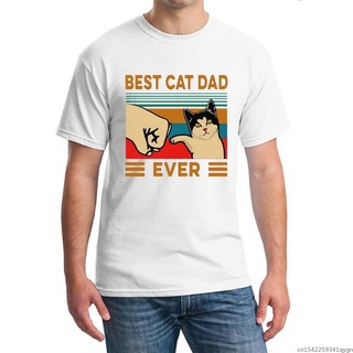 เสื้อยืด พิมพ์ลาย Eu S Beste Kat Vader Ooit Kat Daddy สไตล์วินเทจ สําหรับผู้ชาย