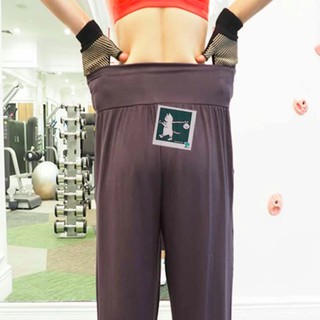 RINLIN กางเกงขาห้าส่วน ผูกโบว์ โยคะ ออกกำลังกาย วิ่ง Lady Women Bow Cropped Capris Yoga Indoor Sport Fitness Genie Pants