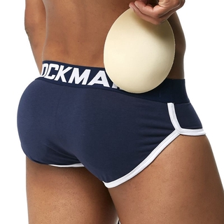 Jockmail กางเกงชั้นใน เสริมฟองน้ํา ถอดออกได้ สําหรับผู้ชาย jm345