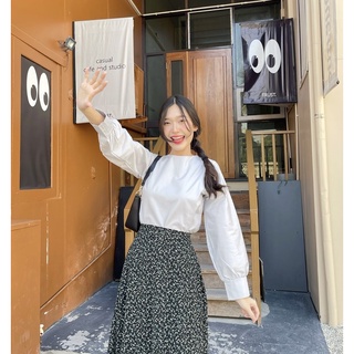 {เหลือ200.- Code : WUMBSC} 🍰Blouse Trifle เสื้อเบลาส์มินิมอล เสื้อสไตล์เกาหลี น่ารักมากก💓