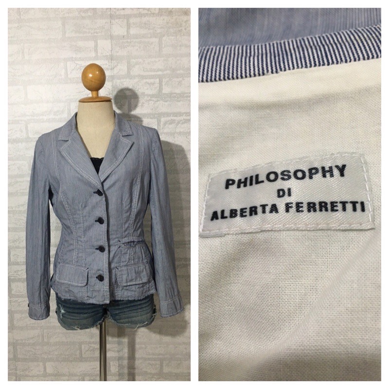 เสื้อแจ็คเก็ตแขนยาว มือสอง  Brand : PHILOSOPHY DI ALBERTA FERRETTI
