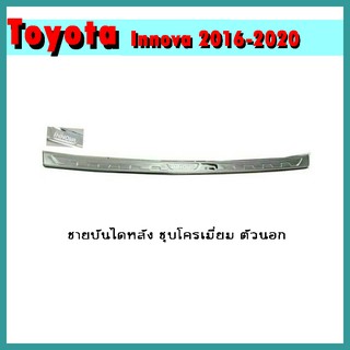 ชายบันไดหลังสแตนเลส INNOVA 2016-2020  (ตัวนอก)