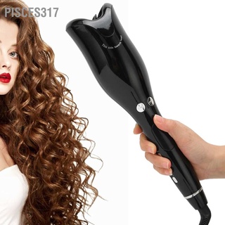 Pisces317 เครื่องดัดผมไฟฟ้าอัตโนมัติ ปรับอุณหภูมิได้ 110‐240V สีดํา