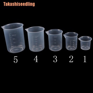 (Takashiseedling) ถ้วยตวงพลาสติกใส 2 ชิ้นสําหรับห้องครัว