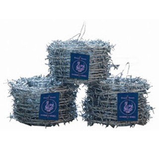 BARBED WIRE ROYAL SWAN 15X10 INCHES ลวดหนาม ROYAL SWAN เบอร์ 15 10 กก. รั้วและอุปกรณ์ อุปกรณ์รั้วและเชือกกั้น วัสดุก่อสร