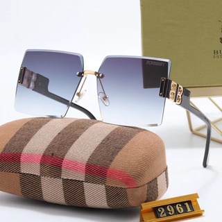 Burberry ใหม่ แว่นตากันแดด ทรงสี่เหลี่ยม หรูหรา สไตล์เรโทร แฟชั่นสําหรับผู้หญิง ขับขี่กลางแจ้ง uv400