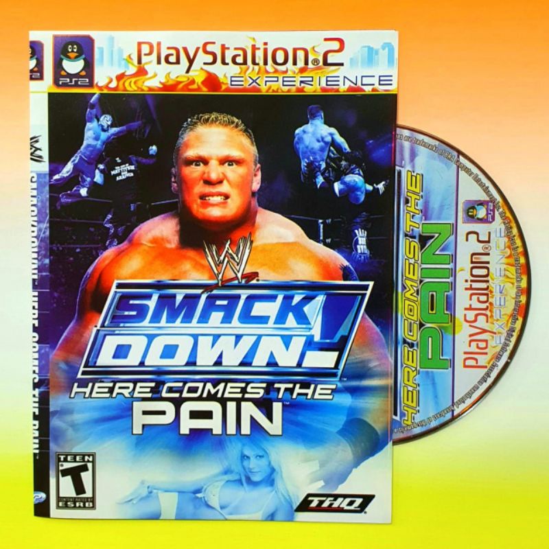 PS2 SMACK DOWN Game Cassette - LAST SMACK DOWN GAME VIDEO PS 2 CASSETTE - SMART PS2 GAME PLAYSTETTE 