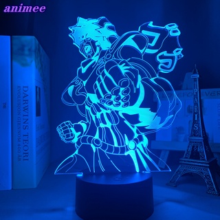 โคมไฟกลางคืน Led รูปอนิเมะ Jojo Bizarre Adventure Jonathan Joestar 3d ของขวัญวันเกิด สําหรับตกแต่งห้องนอน