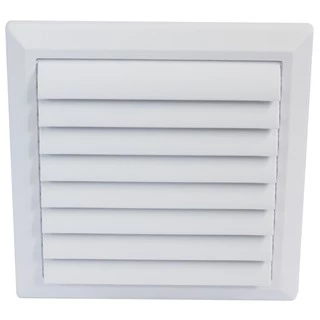 GFLOW ฝาครอบช่องระบายอากาศ Fix Grill 8 x 8 ท่อ 4-6 นิ้ว (สีขาว) / สี Silver หน้ากากบานเกล็ด