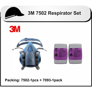 3M 7502 HALF PIECE RESPIRATOR SET