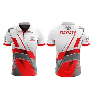 MOTOSHIRT เสื้อโปโลพิมพ์ลาย TOYOTA TO-A02-22