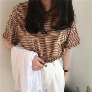 พร้อมส่ง! เสื้อยืดสาวอวบ oversize ผ้าดี ไซส์ใหญ่ อก 42-46 แขน 16