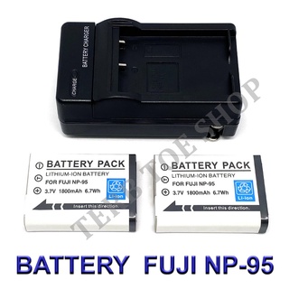 FNP95 / NP95 / FNP-95 / NP-95 Battery and Charger For Fujifilm X30,X70,X100,X100S,X100T,X-S1,FinePix F30,F31 fd,Real 3D