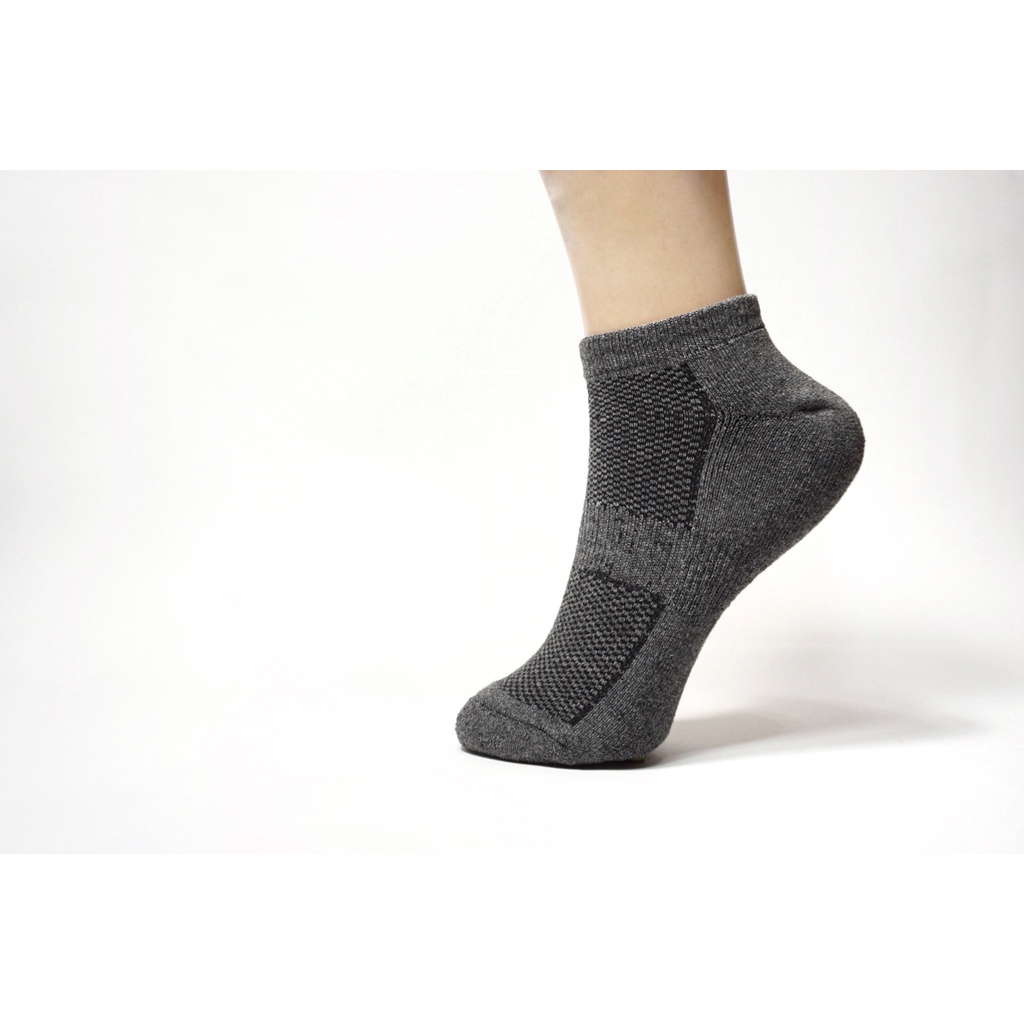 ถุงเท้าสี พื้นหนาสี Pastel ข้อสั้น เนื้อ Cotton แท้ 100% (1โหลคละสีมาแล้วเลือกสีไม่ได้) - รูปที่ 5