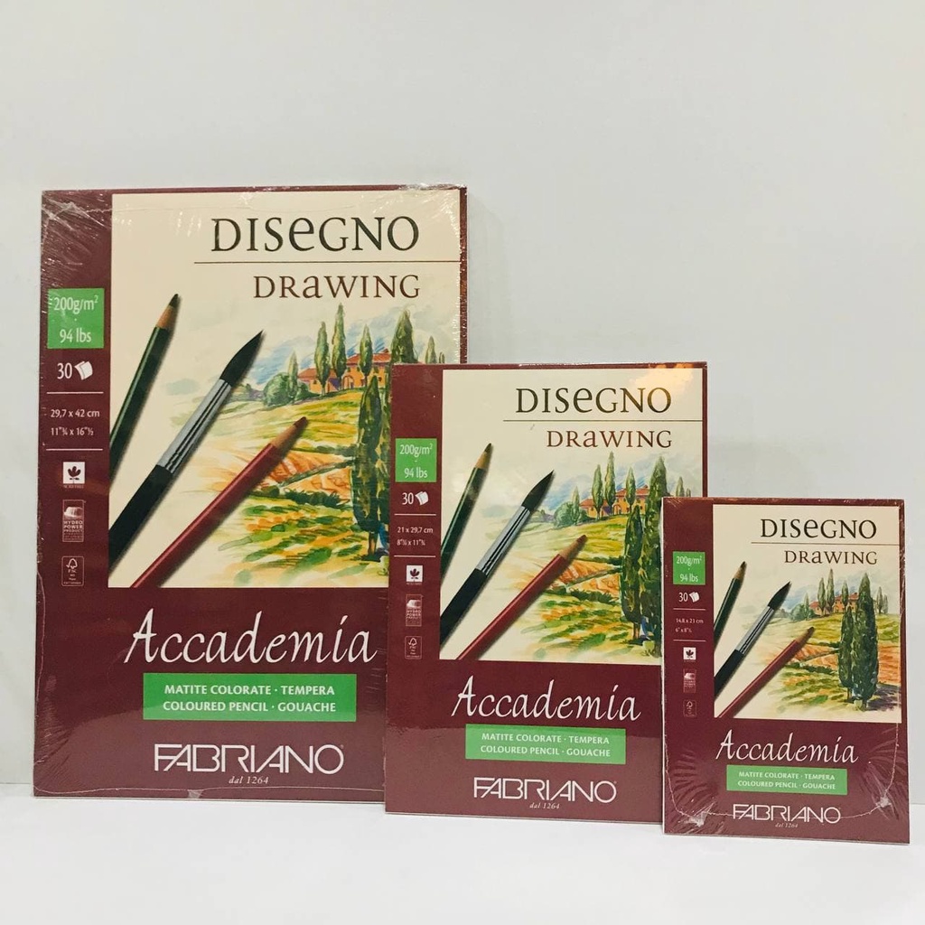 FABRIANO ACCADEMIA DRAWING BLOCK หญ้าธรรมชาติ