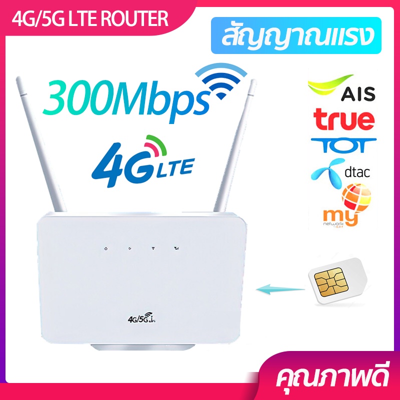 เร้าเตอร์ใสซิม wifi Wireless（300M 4G）เราเตอร์ใส่ซิม router ราวเตอร์wifi  รองรับ4G ราวเตอร์ เราเตอร์ 