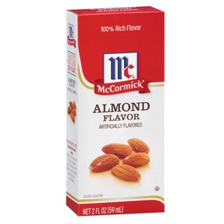 McCormick Almond Flavor 29 ml แม็คคอร์มิคกลิ่นอัลมอนด์ 29 มล อาหารเครื่องดื่ม วัตถุดิบสำหรับทำขนม  วัตถุแต่งกลิ่นรส