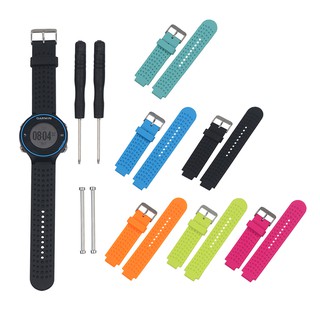 สายรัดข้อมือซิลิโคนสำหรับ Garmin Forerunner 220 230 235 620 735 XT