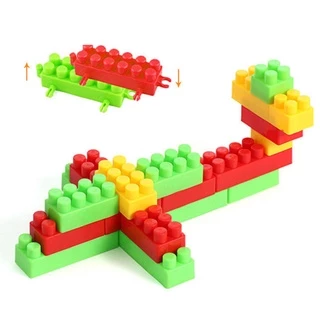 บล็อคตัวต่อ 88pcs ชิ้นพร้อมกล่องช่วยเสริมพัฒนาการสร้างความคิดของเล่นเด็ก Toys สร้างเสริมพัฒนาการเด็กของเล่นสำหรับเด็ก