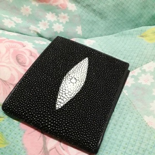 กระเป๋าหนังจระเข้แท้สีน้ำตาล9×10.5 cms stingray wallet 799