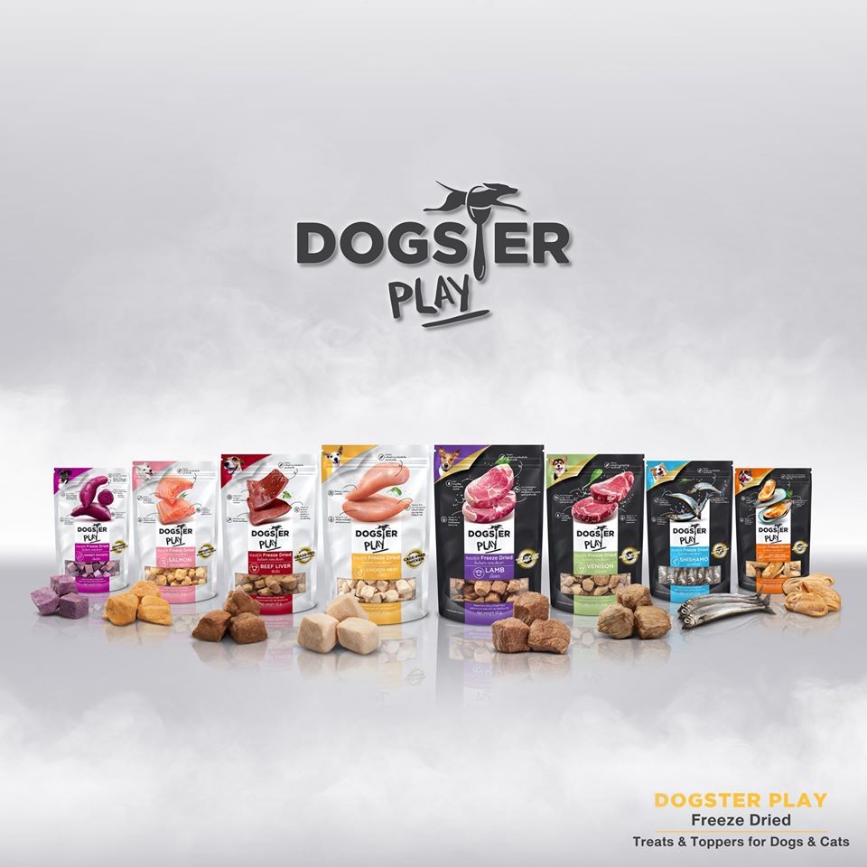 Dogster ขนม ท็อปปิ้งฟรีซดราย 40กรัม Freeze Dried Snack ขนมสุนัข ขนมแมว