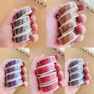 💖 CANDY LOOP PINK BLUE YELLOW PURPLE GREEN🍭 WASHI TAPE 💖 วาชิเทป เทป ขนม หลากสี ลูกกวาด 🍭