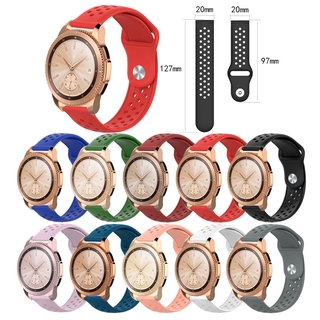 For Samsung Galaxy Watch Active/Active 2 44mm 40mm Band 20mm Silicone Watch Strap