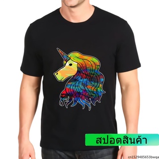 ใหม่เสื้อยืดลําลองสําหรับผู้ชายแขนสั้นพิมพ์ลาย Anime Graphic Retro สีรุ้งน่ารัก