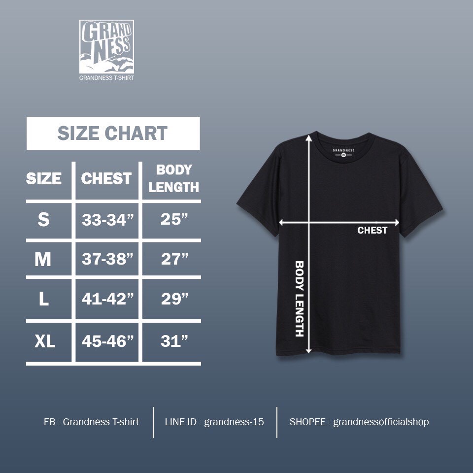 Grandness เสื้อยืด Luxury ลายกราฟิก รุ่น LX543 ( สีดำ )