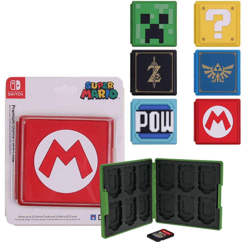 กล่องเก็บตลับเกมส์ลายการ์ตูน 12 in 1 Nintendo Switch (ที่เก็บตลับเกมส์ Switch)(กล่องเก็บเกม Switch)(กล่องเก็บเกมส์สวิต)