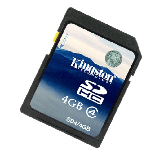 Kingston SD Card 4GB Class4 Secure Digital Memory Flash Card C4 SDC4/4G สําหรับกล้อง
