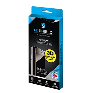 Hishield Full Screen Tempered Glass, กระจกนิรภัยแบบเต็มจอขอบสีดำ ของแท้ สำหรับ Samsung Galaxy S9  สีดำ (Black)