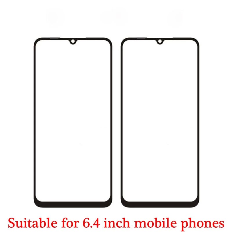 สีดํา 6.4 นิ้วสําหรับ Vivo S1 / Y7S / Y9S / Z5 V1921A V1921T V1921 กระจกหน้าจอสัมผัสด้านหน้าเปลี่ยนเ