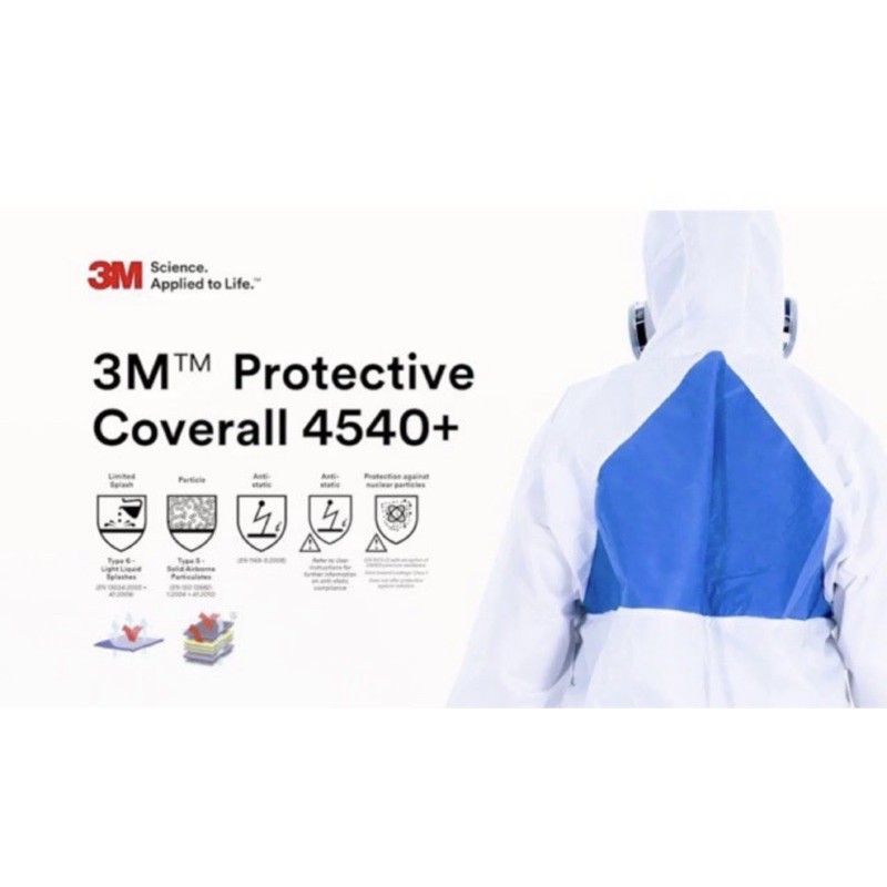 ชุดป้องกันเชื้อโรค,PPE,4540+