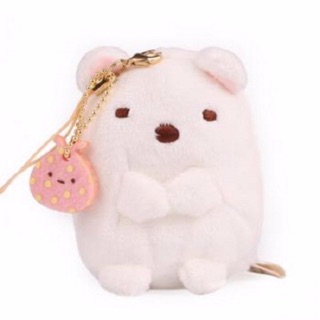 แท้ 100% จากญี่ปุ่น พวงกุญแจ ซานเอ็กซ์ ซูมิโกะ San-X Sumikko Gurashi Plush Doll Cell Phone Strap (White Bear)