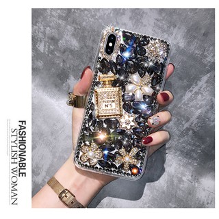 เคสโทรศัพท์มือถือ TPU นิ่ม แบบใส ขอบนิ่ม ประดับเพชร พลอยเทียม คริสตัล หรูหรา สําหรับ iphone 11 Pro MAX X XS MAX XR 12 13 14 5 5S 6S 7 8 PLUS SE2