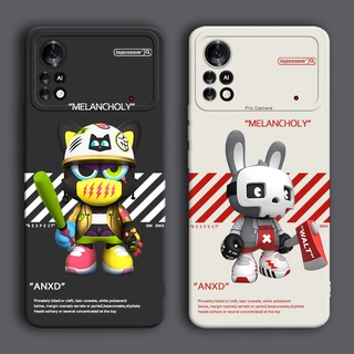 เคสโทรศัพท์มือถือ ซิลิโคนนิ่ม กันกระแทก ลายการ์ตูนหมีน่ารัก สําหรับ Xiaomi POCO X4 Pro 5G M4 X3 GT NFC M3 F3 4G